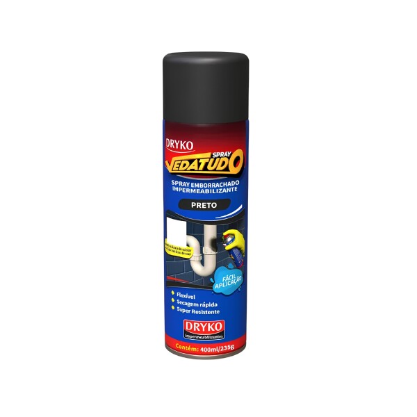 AEROSOL CAUCHO IMPERMEABILIZANT DRYKO 400ML Negro