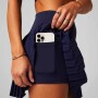Falda Con Malla Hot Shot Pleated Skirt Classic Mini Mujer Deep Navy