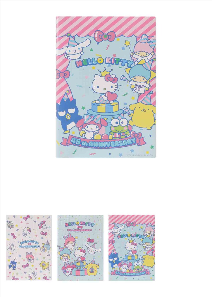 Set cuaderno 3 pcs Hello Kitty 