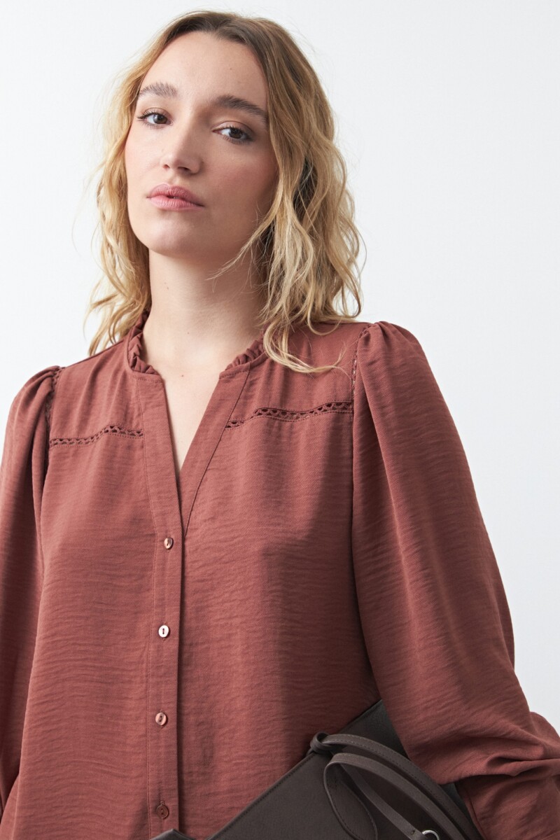 CAMISA AILANI Ladrillo