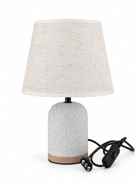 LAMPARA DE MESA COMBINADA BLANCO