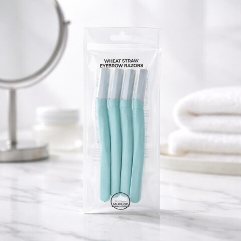 RASURADORAS PARA CEJAS DE FIBRA DE TRIGO (PACK X4 / VERDE) RASURADORAS PARA CEJAS DE FIBRA DE TRIGO (PACK X4 / VERDE)
