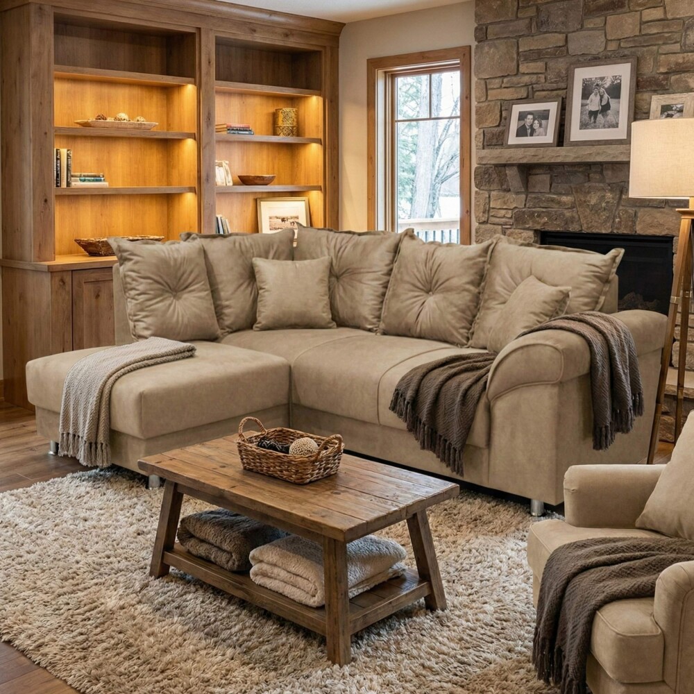 Sillón Esquinero 5 lugares - Bari Beige