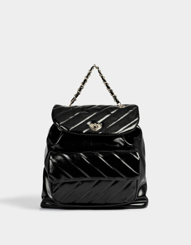 Mochilas Urbanas Puffy Mochila Puffy Con Solapa - Negro