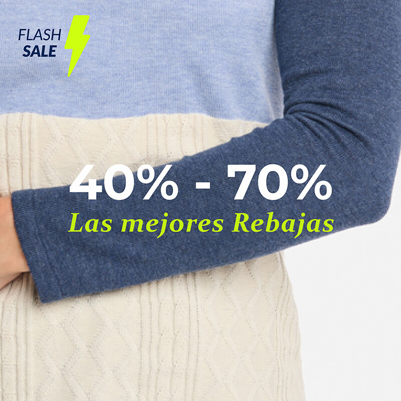 40 a 70% off para ellas