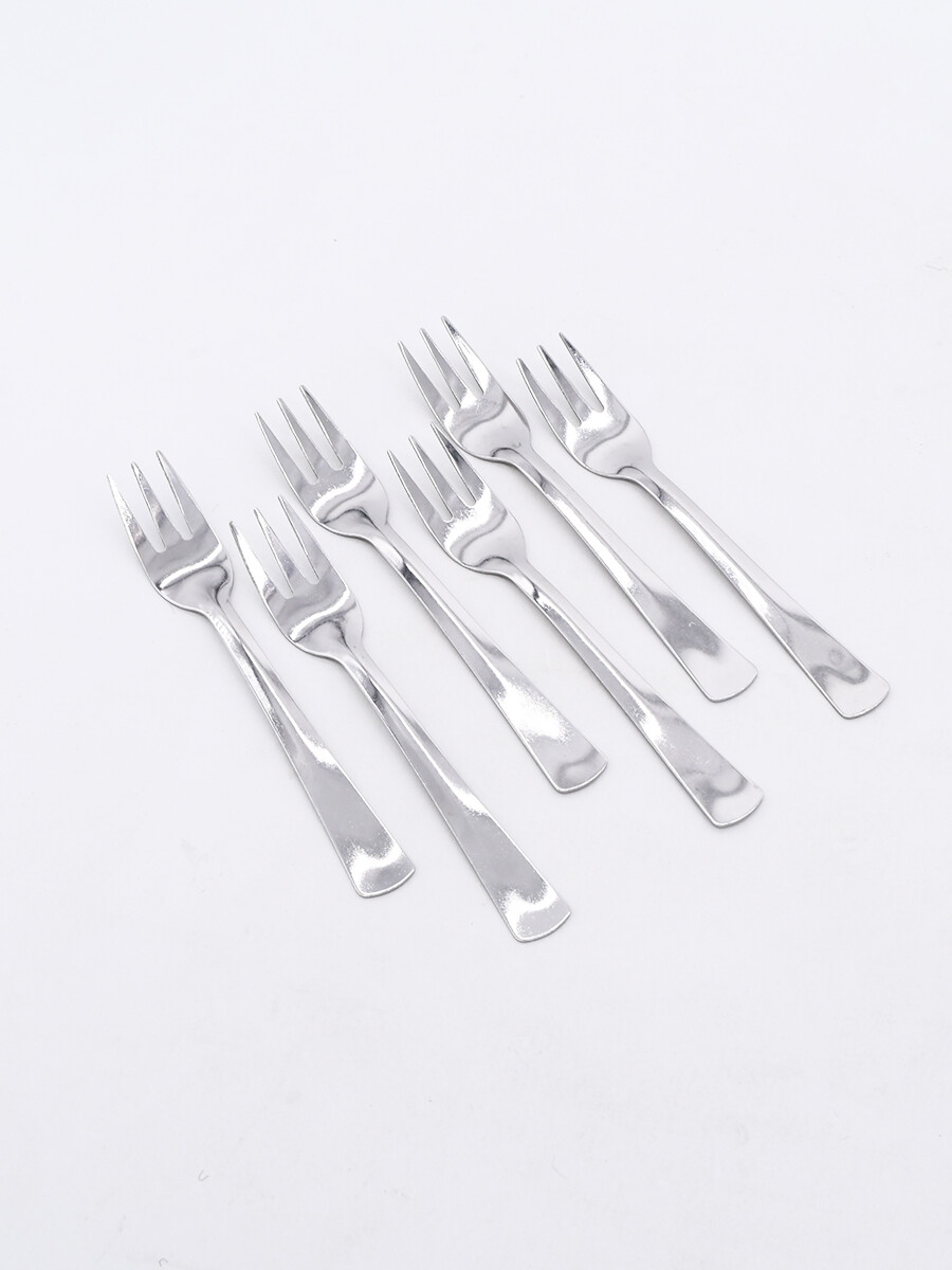 TENEDORES DE POSTRE - PLATEADO 