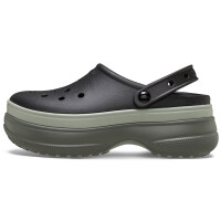 Classic Stacked Clog Negro