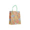 Bolsa de Regalo con Cordon Kraft Floral Chica Colores Vivos