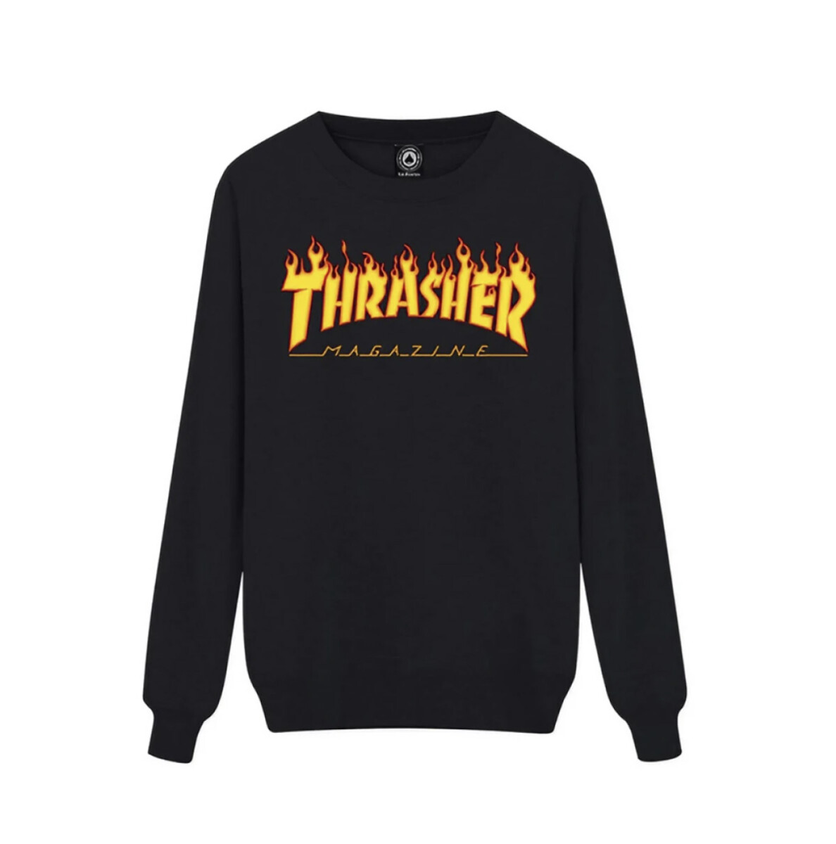 Buzo Thrasher Flame Logo - Negro 