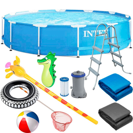 Piscina Intex Estructural 16805 L + Bomba + Regalos Cmb000157