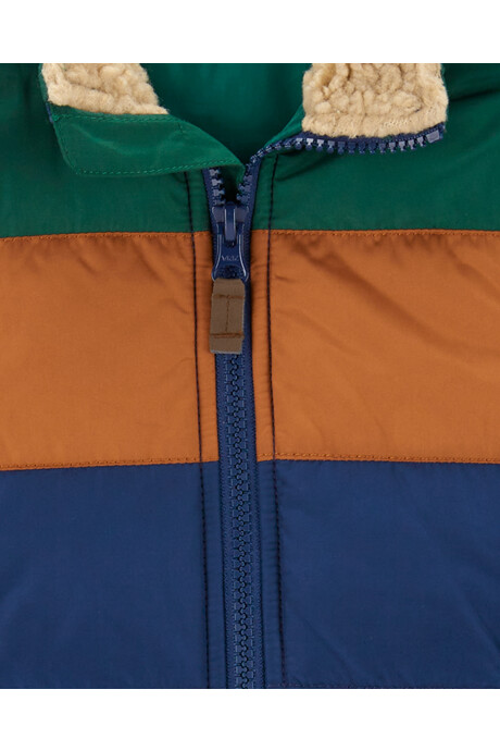 Chaleco acolchado, diseño colorblock Chaleco acolchado, diseño colorblock