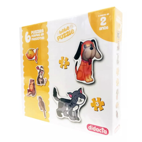 6 puzzles formas de mascotas 6 puzzles formas de mascotas