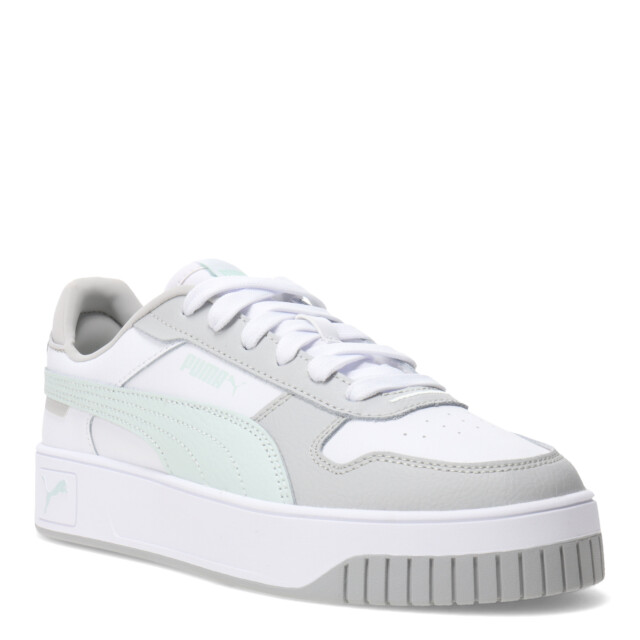 Championes de Mujer Puma Carina Street Plataforma Blanco - Gris - Verde agua