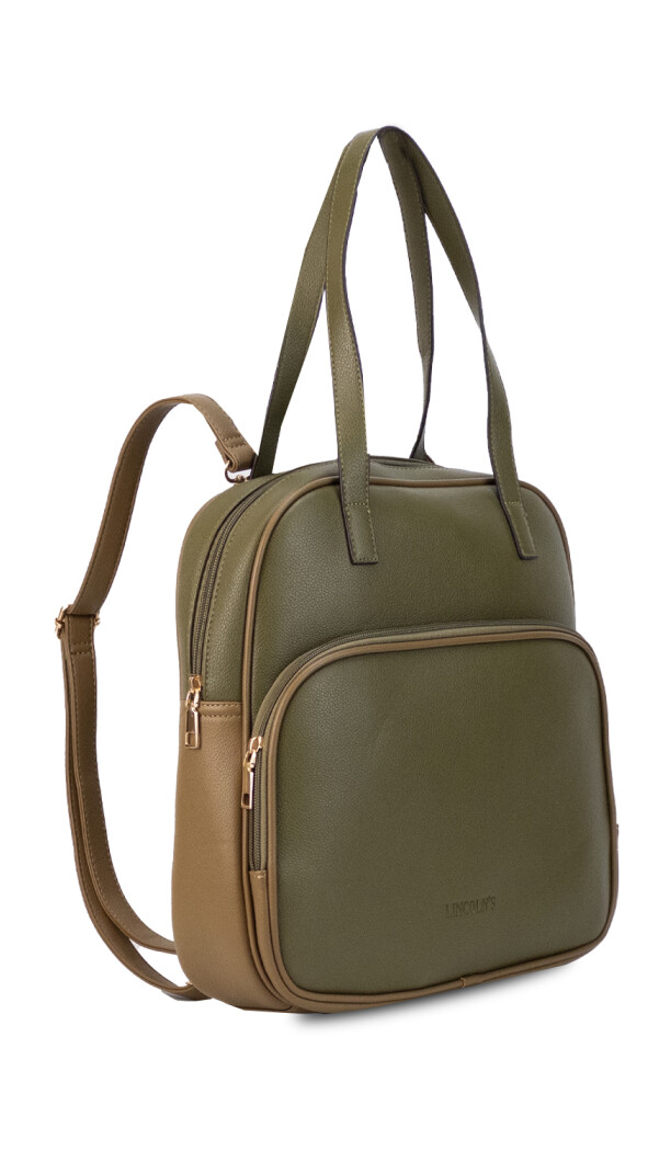 MOCHILA CLARA OLIVA C/MUSGO