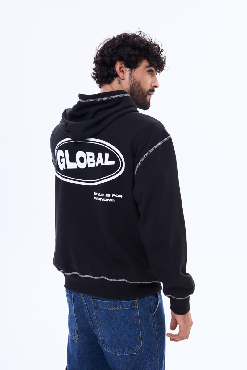 Buzo de felpa Barcelona - Negro 