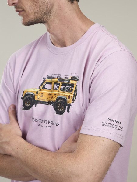 T-SHIRT TRUCK OLD ROSE