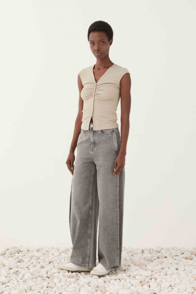 JEAN WIDE LEG Negro