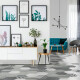 Porcelanato Hexagonal Gris Mate Decorado 19.8X22.8Cm Piso Pared GAMAS DE GRIS