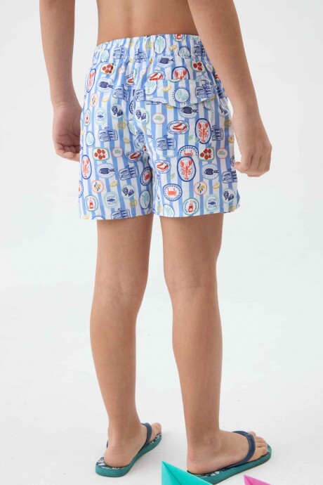SHORT OLIVER NIÑO ESTAMPADO Peces