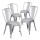 Pack 4 Sillas Tolix Lumax Varios Colores Gris