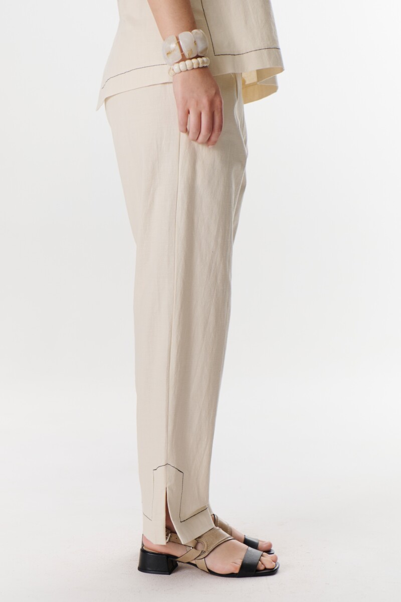 PANTALON LINO STRECH NATURAL