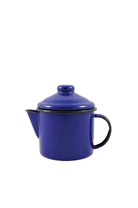 Jarrita Lechera con Tapa Enlozada Azul