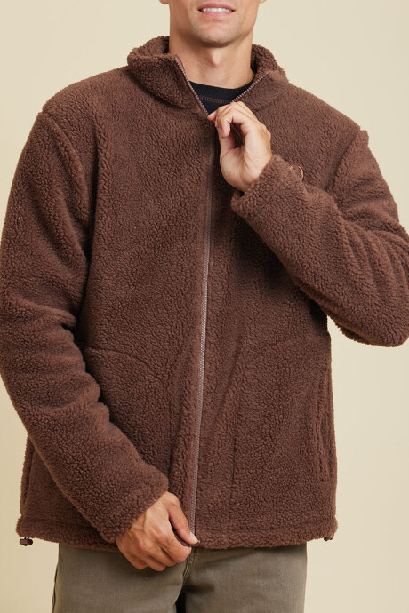 CAMPERA SAYER ( SHERPA) RUSTY MarrÓn