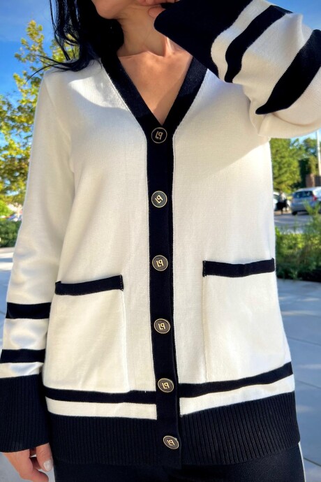 Cardigan Moorea Blanco