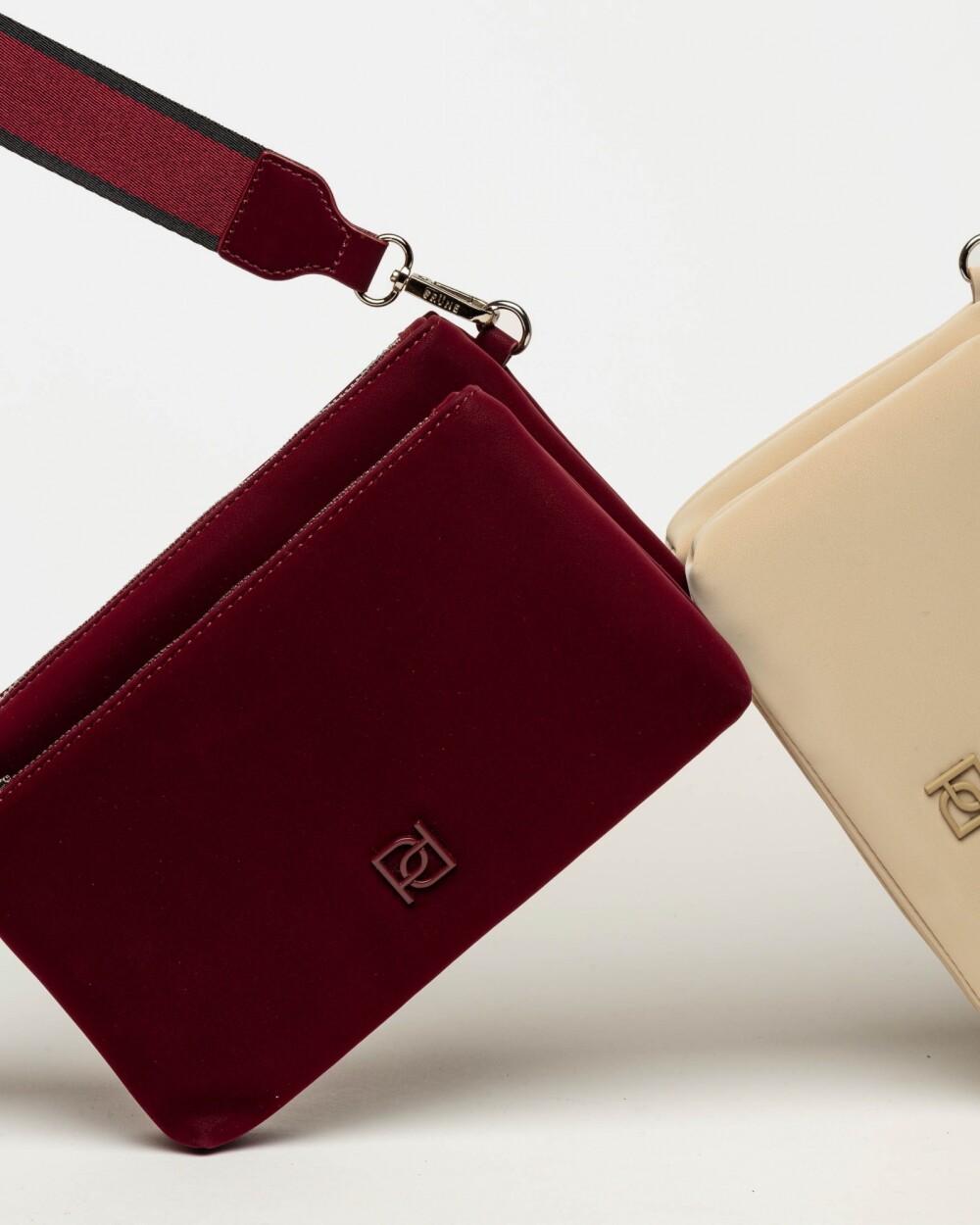 Bandolera Lily en gomato Bordeaux
