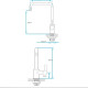 GRIFO COCINA MESADA PICO ALTO MONOC 35MM BRILLO DORTMUND CROMO