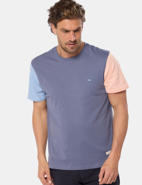 REMERA LISA COMBINADA Lila