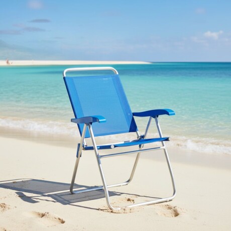 Silla Alta Boreal 4 Posciones Aluminio AZUL CLARO