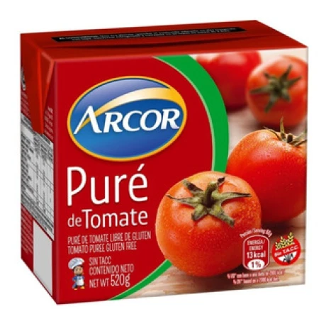 PURE DE TOMATE CONC ARCOR TETRA 530G PURE DE TOMATE CONC ARCOR TETRA 530G