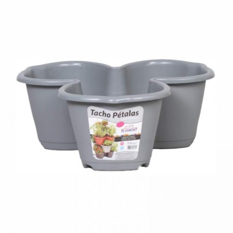 MACETA PETALO 11,5 LITROS GRIS MACETA PETALO 11,5 LITROS GRIS
