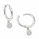 Aros con Zirconia pendiente Aros con Zirconia pendiente