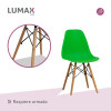 Sillas Eames Lumax Colorido Innovador Moderno Verde