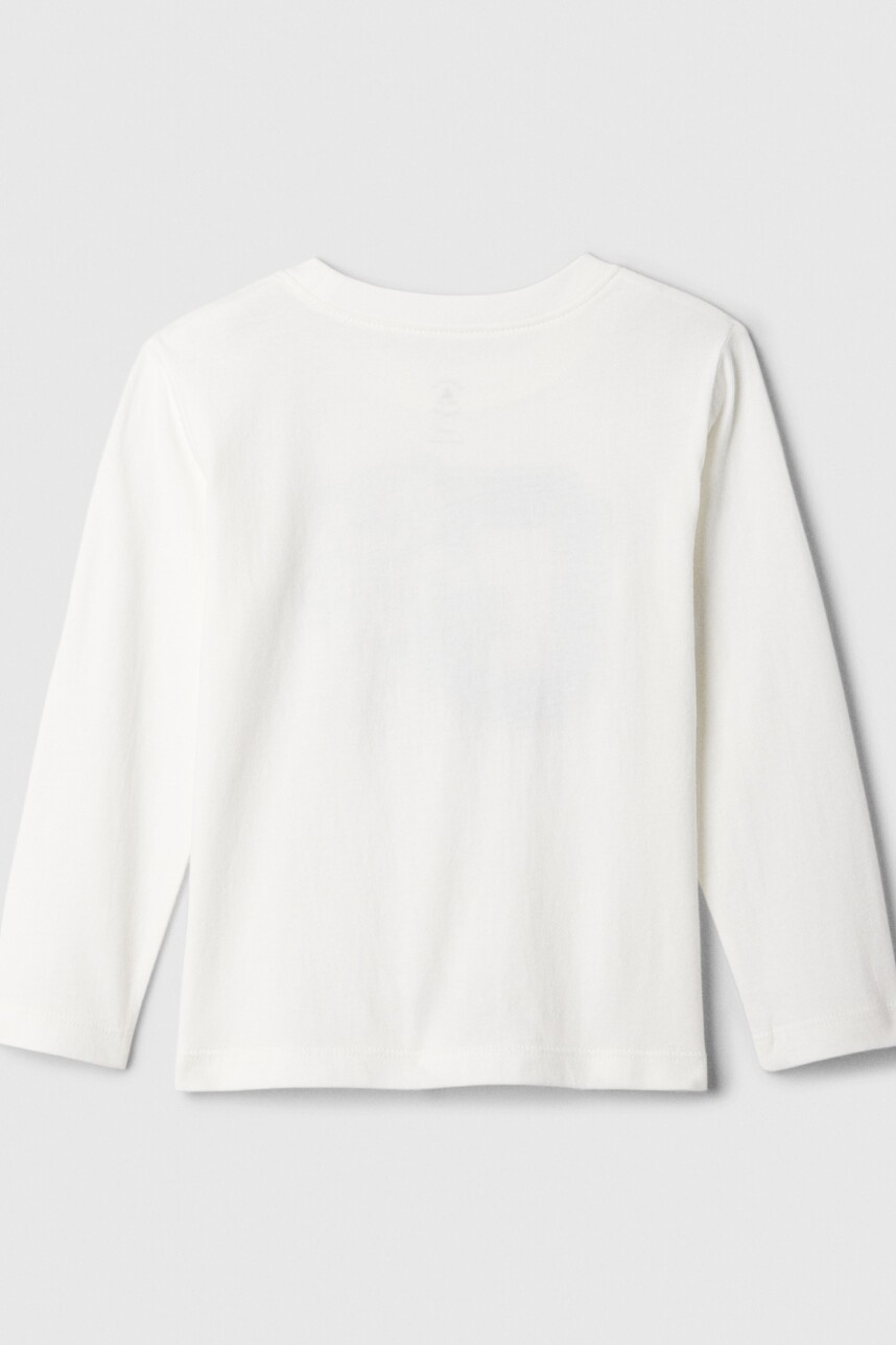 Remera Manga Larga Toddler Niño New Off White