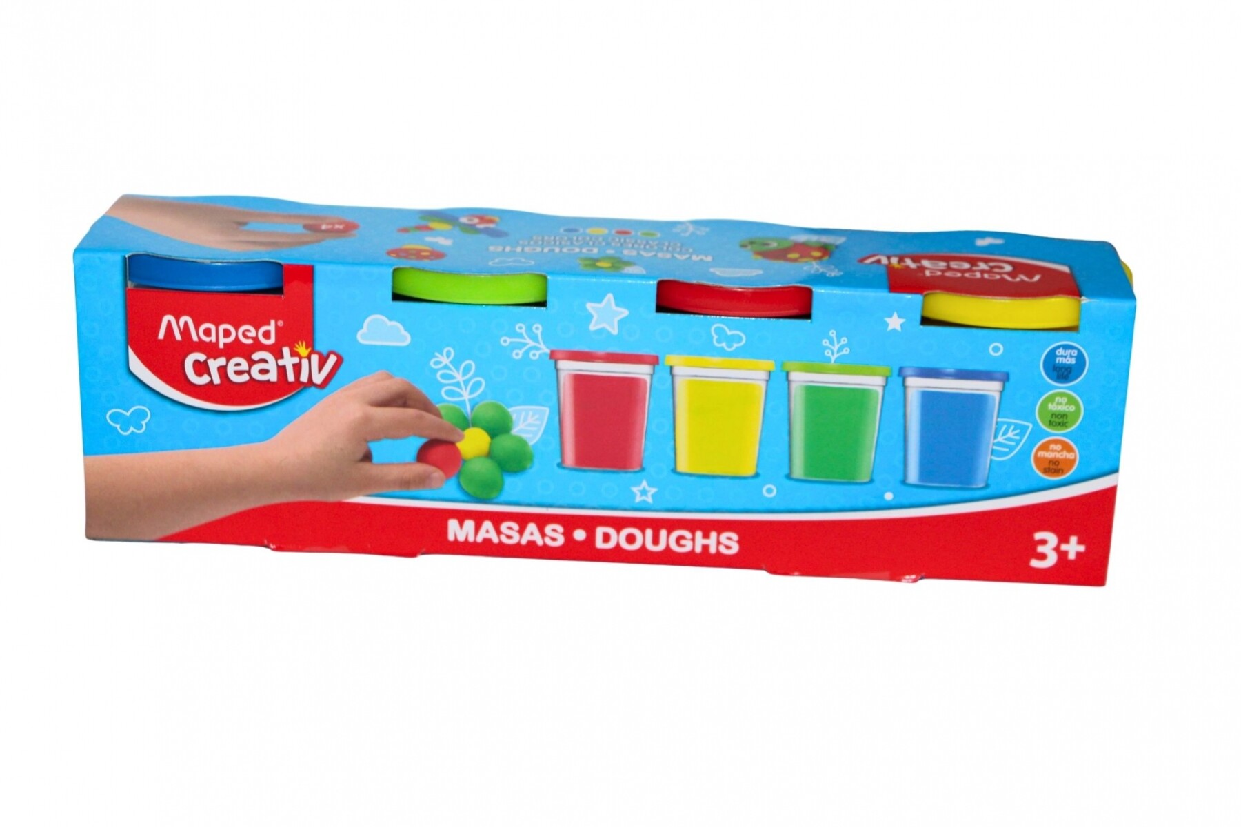 MASA DE MODELAR MAPED X 4 UNIDADES 