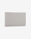 Cabecero desenfundable Tanit de lino beige 180 x 100 cm gris 180 x 100 cm