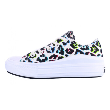 Championes de Mujer Converse - All Star Ctas Move OX Blanco - Animal Print