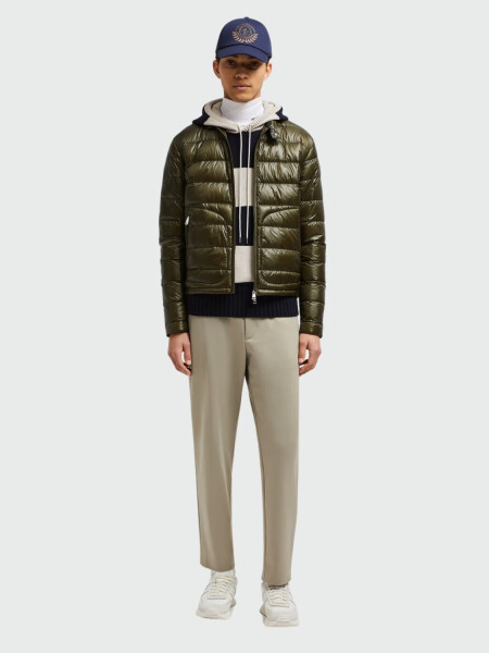 Moncler - Campera plegable rellena de plumas, Acorus Verde