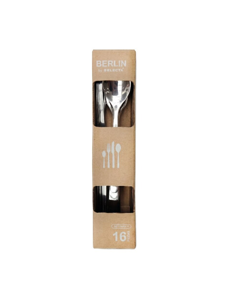SET 16 PIEZAS CUBIERTOS ACERO INOX "BERLIN" SET 16 PIEZAS CUBIERTOS ACERO INOX "BERLIN"