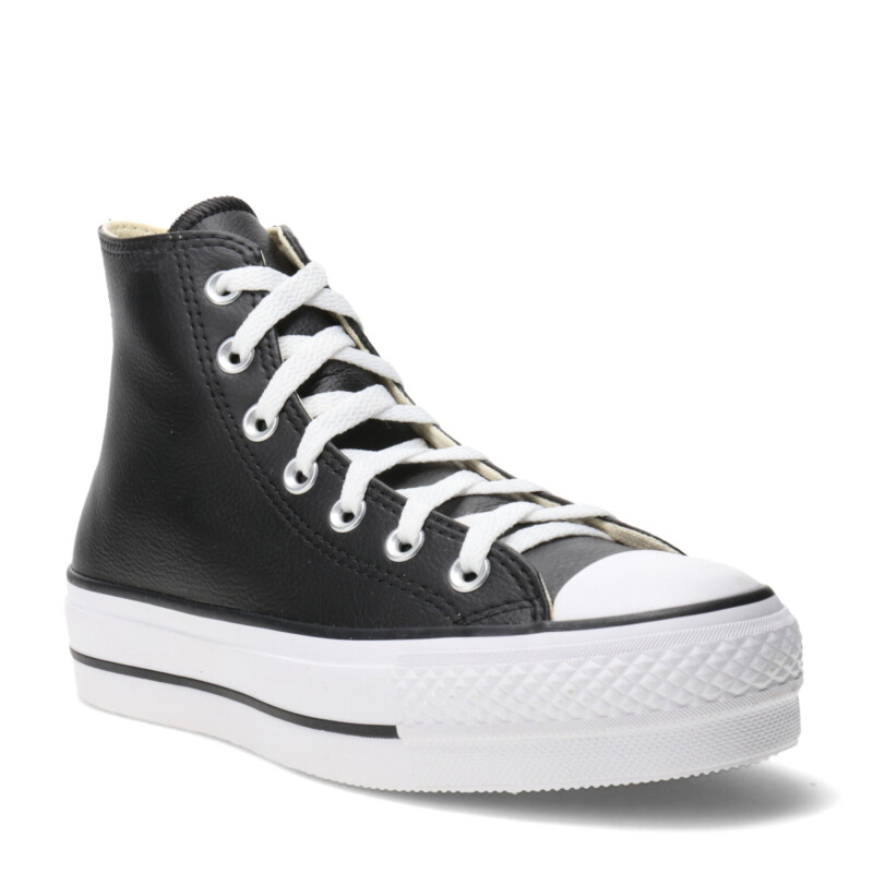 Championes Unisex Converse Plataforma Chuck Taylor Lift Negro - Blanco