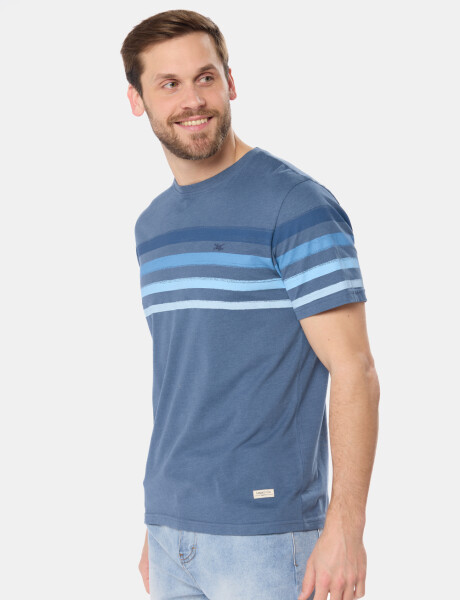 REMERA RAYADA Piedra