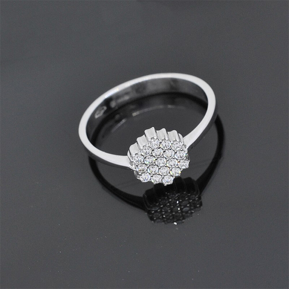 Anillo En Oro 18K Blanco Y Zirconias Anillo En Oro 18K Blanco Y Zirconias