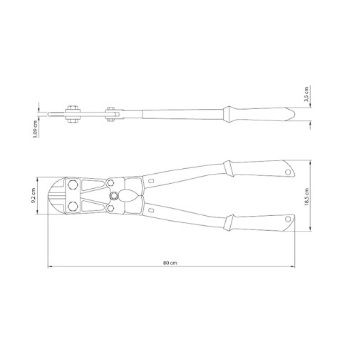 Pinza cizalla corta pernos 30" TN0964