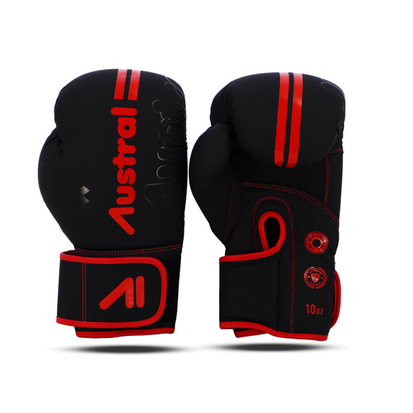 Austral Guante De Boxeo Kaos - 10 Onzas Negro-rojo