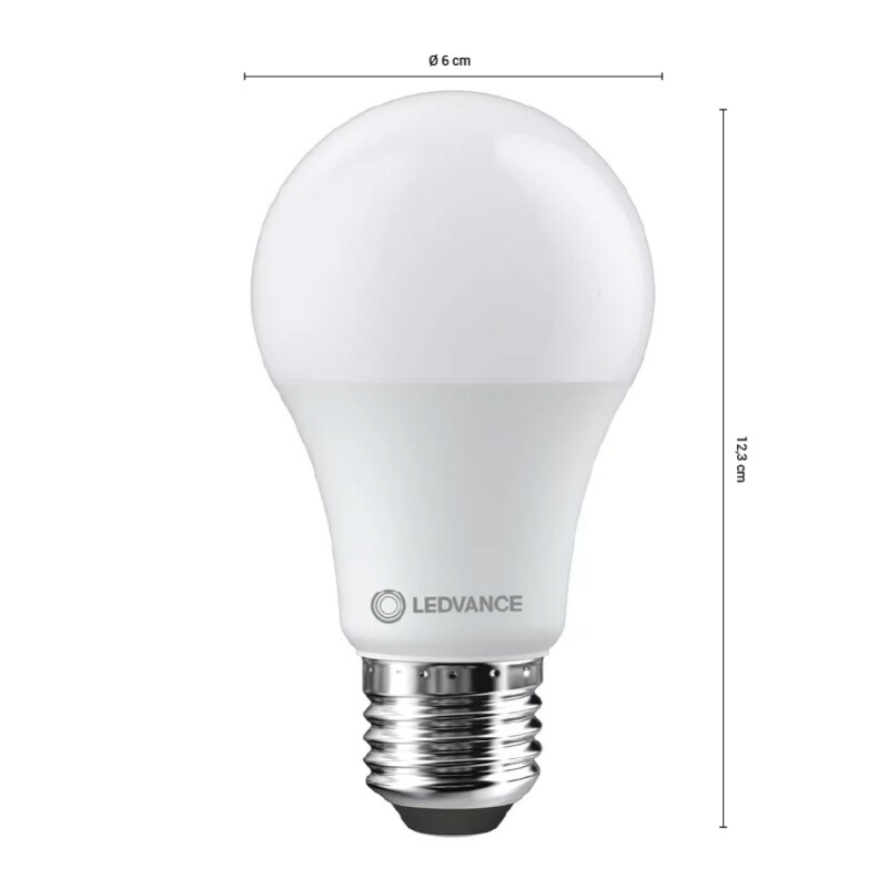 LAMPARA LED LEDVANCE OSRAM DIM 8.5w 3000K Lámpara LED LEDVANCE OSRAM Dimerizable 8.5W Luz Cálida