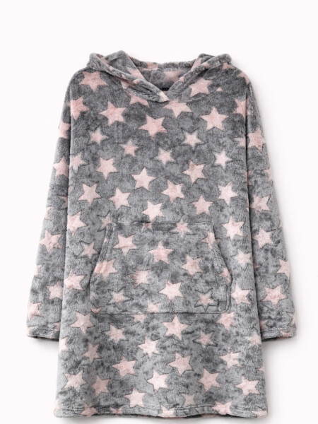 PIJAMA HOODIE ANA GRIS CLARO