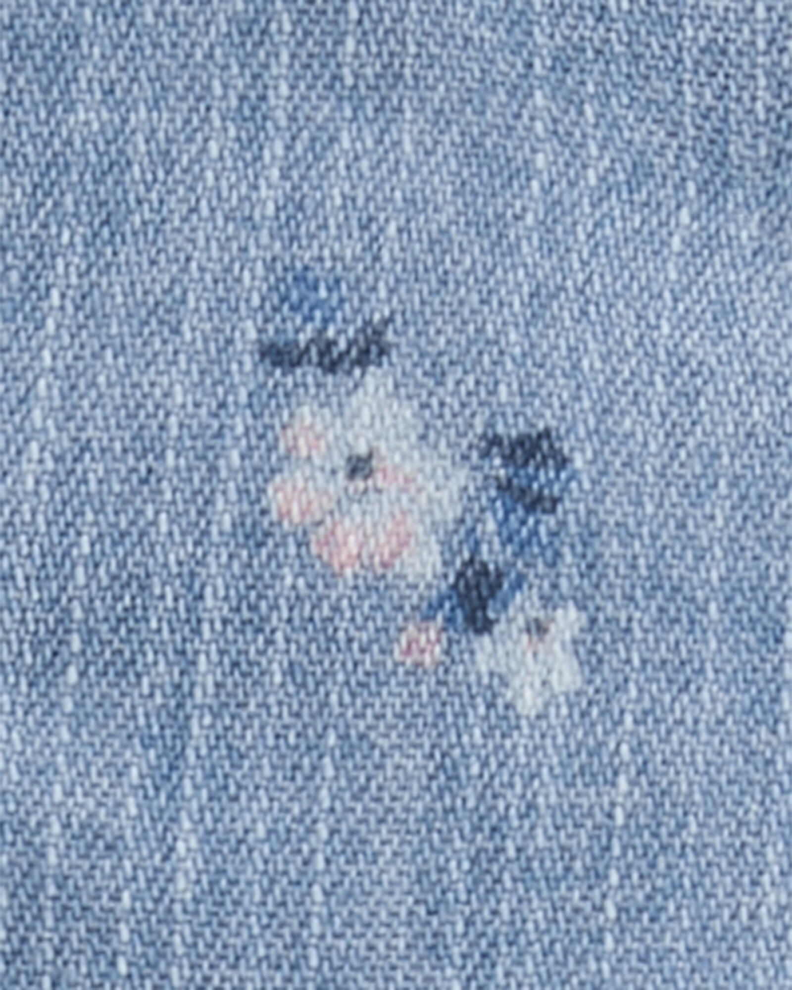 Jumper de chambray, diseño floral Jumper de chambray, diseño floral